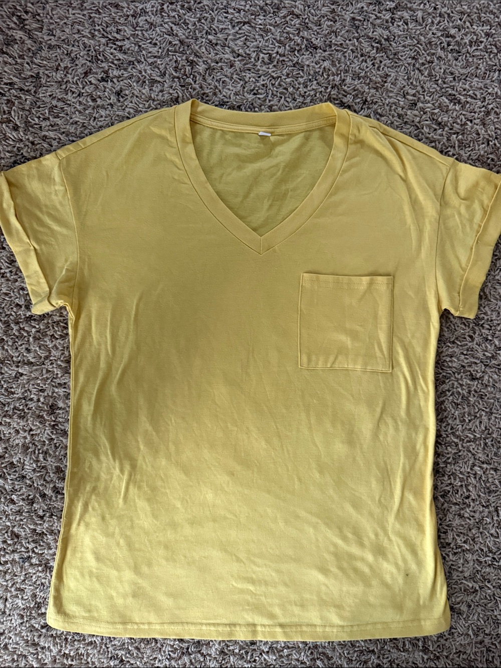 Yellow V-Neck T-Shirt